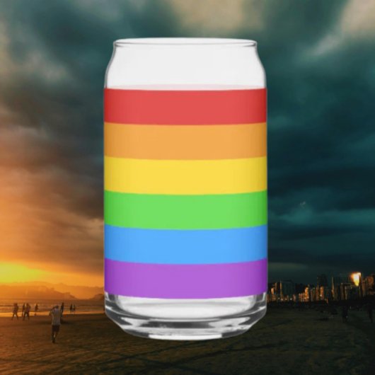 Pride Pour: Regenboogvlag Blikvorm Glas