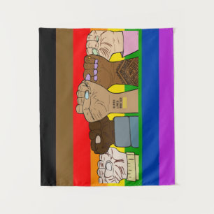 Pride Power Fists/BLM-tapestapel Wandkleed