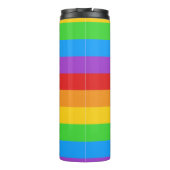 Pride Power: Regenboogvlag Thermosbeker (Achterkant)