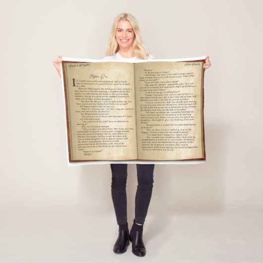 Pride & Prejudice Blanket Fleece Deken (In situ)