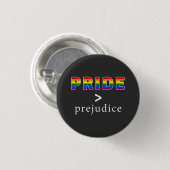Pride & Prejudice Pride Ronde Button 3,2 Cm (Voorkant /achterkant)