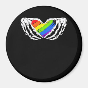 Pride - Pride Skeleton Handen met Heart 2 Classic Magneet