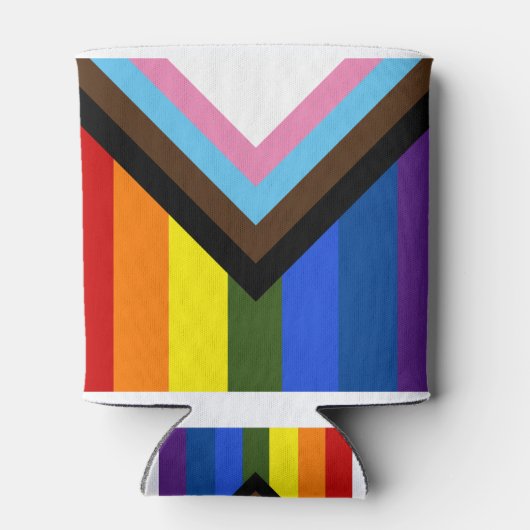 Pride Progress-vlag Blikjeskoeler (Achterkant)