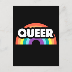 Pride-Queer regenboogliefde is liefde. Briefkaart