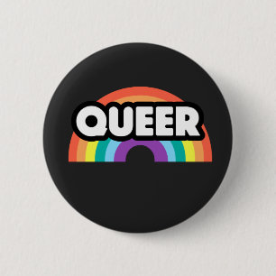 Pride-Queer regenboogliefde is liefde. Ronde Button 5,7 Cm