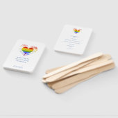 Pride Raimbow Heart All LGTB Weddings Handwaaier (Niet-gemonteerd)