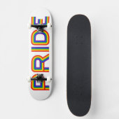 Pride | Rainbauze-brieven Skateboard (Voorkant)