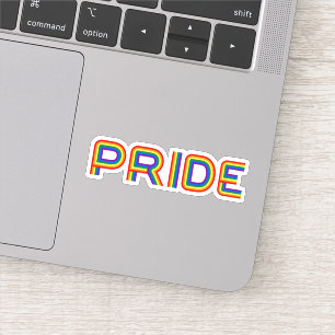Pride   Rainbauze-brieven Sticker