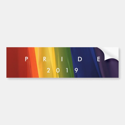 PRIDE Rainbow Bumpersticker (Voorkant)