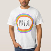 PRIDE Rainbow Cirkel T-shirt (Voorkant)