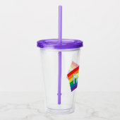 Pride Rainbow Flag Acryl Drinkbeker (Rechts)
