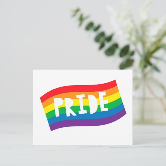 Pride Rainbow Flag Briefkaart (Staand voorkant)
