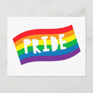 Pride Rainbow Flag Briefkaart