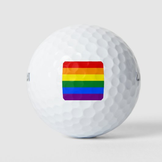 Pride Rainbow Flag Golfballen (Voorkant)