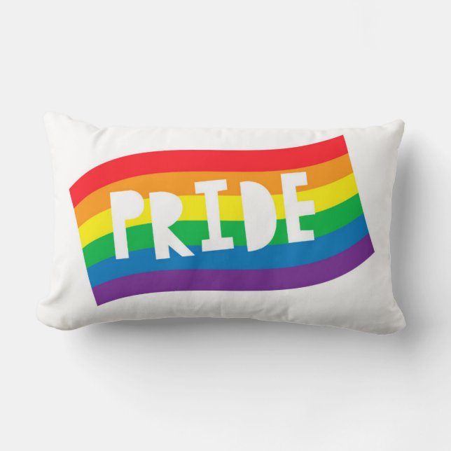 Pride Rainbow Flag Kussen (Voorkant)