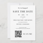 Pride Rainbow Flag Lesbian Gay Wedding 2 Photos Save The Date (Achterkant)