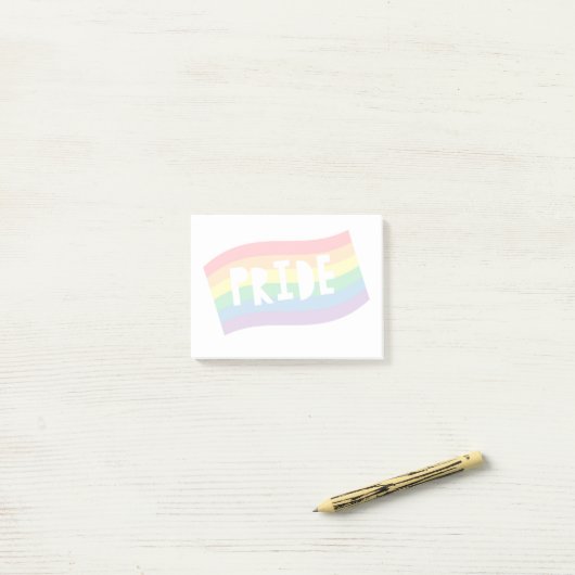 Pride Rainbow Flag Post-it® Notes (Op bureau)