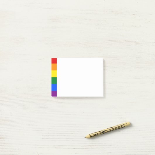 Pride Rainbow Flag Post-it® Notes (Op bureau)