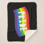 Pride Rainbow Flag Sherpa Deken (Voorkant)