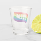 Pride Rainbow Flag Shot Glas (Achterkant)