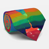 Pride Rainbow Flag Stropdas (Opgerold)