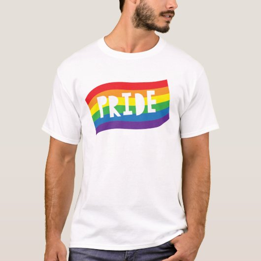 Pride Rainbow Flag T-shirt (Voorkant)