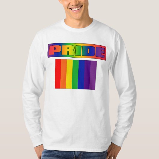 Pride Rainbow Flag T-shirt (Voorkant)