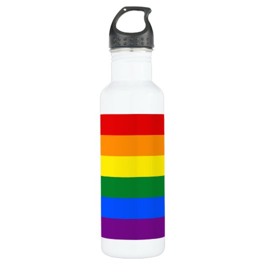 Pride Rainbow Flag Waterfles (Voorkant)