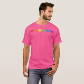 Pride Rainbow Hearts T-shirt (Voorkant volledig)