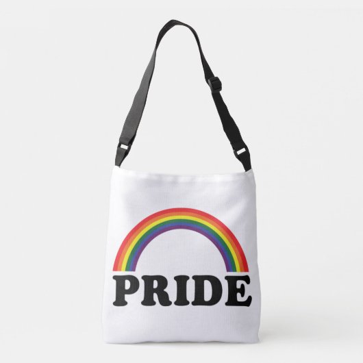 PRIDE Rainbow LGBT-canvas tas, rugzak Crossbody Tas (Achterkant)