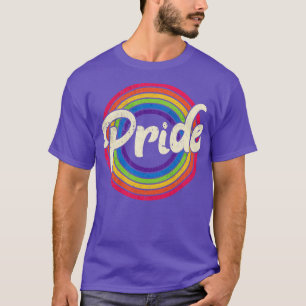 Pride Rainbow LGBT Gay Vintage voor vrouwelijke jo T-shirt