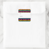 Pride Rainbow LGBTQ Geometric Gift Label Sticker (Tas)