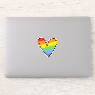 Pride Rainbow LGBTQ Heart Weddenschap Sticker