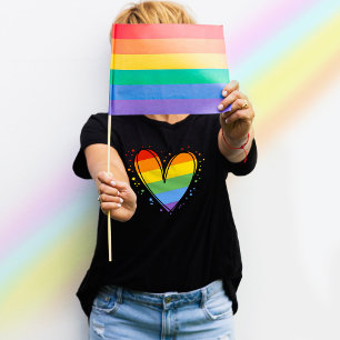 Pride Rainbow LGBTQ Meisjes Basic Donker T-shirt