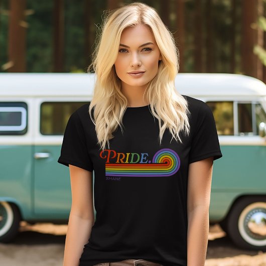 Pride Rainbow LGBTQ Men's Basic Dark T-Shirt