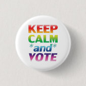 Pride rainbow lgbtq ronde button 3,2 cm (Voorkant)