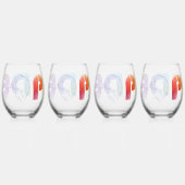 Pride Rainbow Lion Wijnglas Zonder Voet (Voorkant)