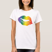 Pride Rainbow Lips T-shirt (Voorkant)