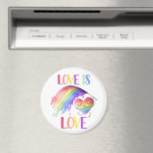 Pride Rainbow Love Magnet Magneet (Insitu (Vaatwasser))