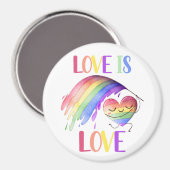 Pride Rainbow Love Magnet Magneet (Voorkant / Achterkant)