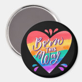 Pride Rainbow Love Magnet Magneet (Voorkant / Achterkant)