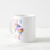 Pride Rainbow Love Mok (Voorkant links)