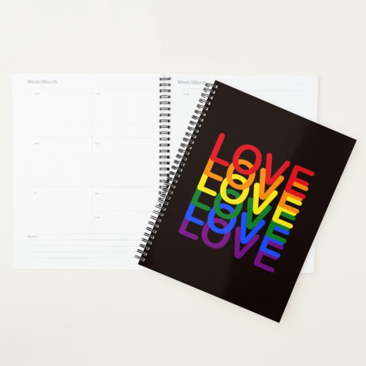 Pride Rainbow Love Planner (Display)