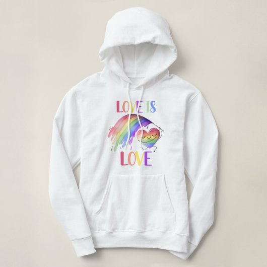 Pride Rainbow Love Sweat - shirt à capuche Sweatsh (Design devant)
