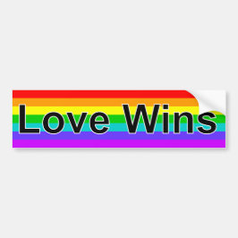 Pride Rainbow - Love Wins Bumpersticker