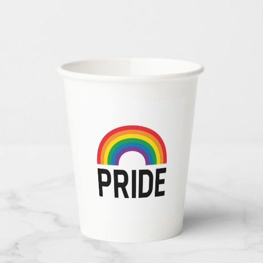 Pride Rainbow Papieren Bekers (Links)