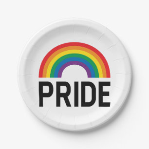 Pride Rainbow Papieren Bordje