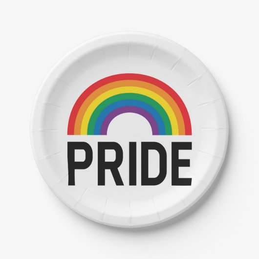 Pride Rainbow Papieren Bordje (Voorkant)