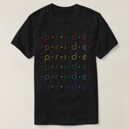 Pride Rainbow Pattern Stippen Gay LGBT Queer Ally T-shirt