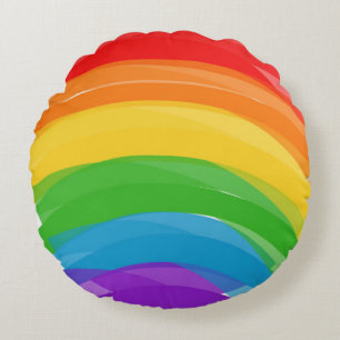 Pride Rainbow Pouf Rond Kussen
